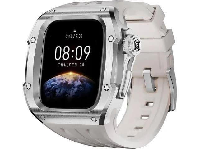Stainless Steel Rugged Bumper Case for Apple Watch Series 10