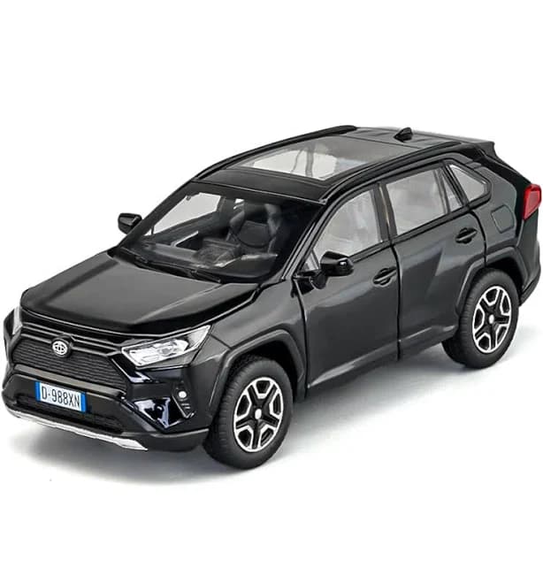 1:32 Toyota Rav4 Off-road Car Alloy Model Diecast With Sound Light