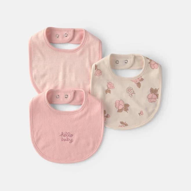 Carter's Baby Girl Floral Bibs