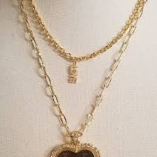 Wholesale Authentic upcycled double sided heart LV & GG for your store - Faire