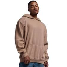 Expert Brand USA-Made Men's Oversized Heavyweight Cotton Pullover Hoodie Desert Medium : Target