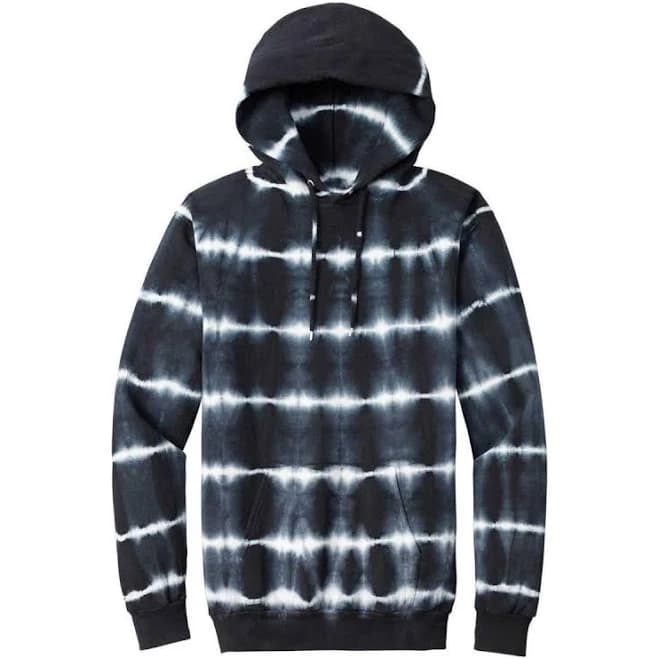 Joe's USA Allover Stripe Tie-Dye Hooded Sweatshirt