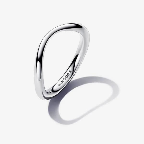 Pandora Women's Sterling Silver Organically Shaped Band Ring