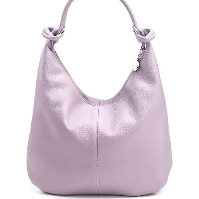 Leather Velvet Hobo Bag