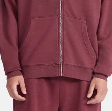 Men's No Boundaries Zip Hoodie with Long Sleeves