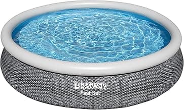 Fast Set 12’ x 30” Inflatable Round Soft Sided Above Ground Pool Set