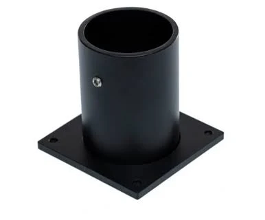 Tiki Torch Deck Mount - For Concrete & Hardscape Installations (Black)