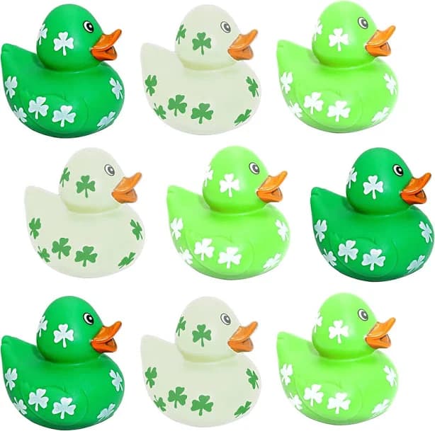 4E's Novelty St Patricks Day Rubber Ducks