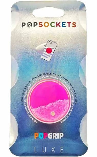 Popsockets Luxe Tidepool Pink Bubbles Liquid Glitter Popsocket Pop