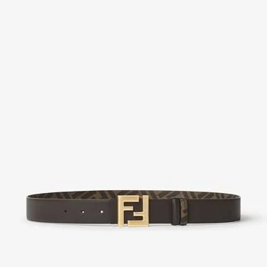 Fendi Men's Reversible Leather Belt with FF Buckle