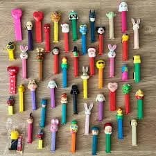 Vintage Pez Dispenser Collection: 50+ Character Lot from 1980s-2000s