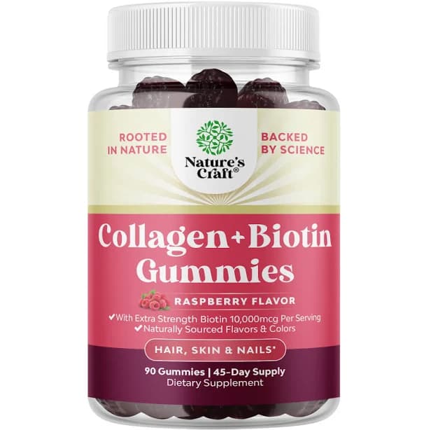 Collagen + Biotin Gummies Extra Strength Biotin Collagen Supplement