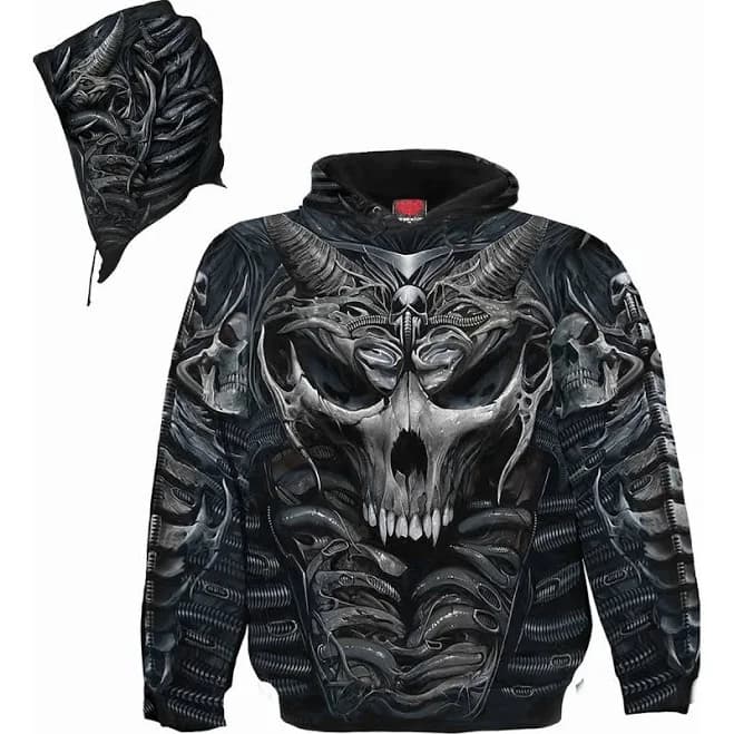 Skull Armour Allover Hoody