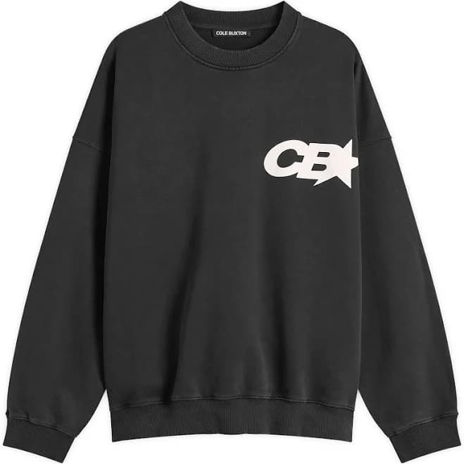Cole Buxton Men's CB Star Racing Sweatshirt in Vintage Black, Size XL | END Clothing