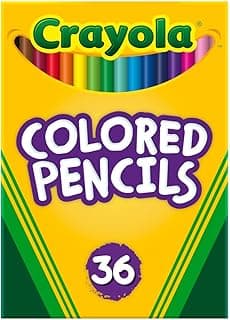 Colored Pencils (36ct), Kids Pencil Set, Pre-Sharpened Coloring Book Pencils for Kids & Adults, Arts & Crafts Supplies, Coloring Gift, Ages 3+