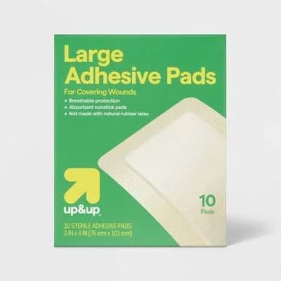 Up & Up Large Adhesive Pad Flexible Fabric Bandages 10ct