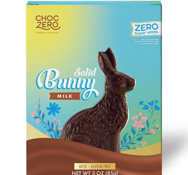 ChocZero Milk Chocolate Keto Easter Bunny