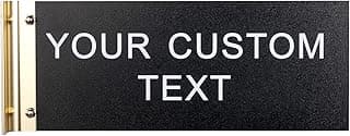 Custom Double-Sided Corridor Sign Personalized Hallway Corridor Sign Door Flag Signs 4" x 10"