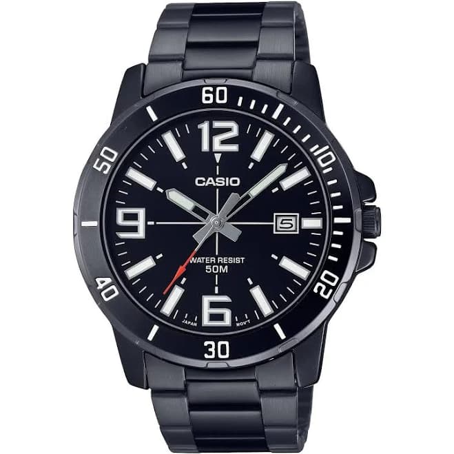 Men's Men`s Black Watch Steel Casio