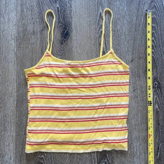 Forever 21 Tank Top Yellow Red Size M