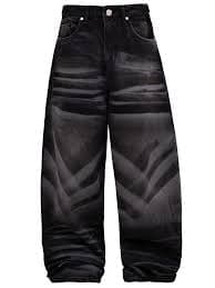 Grunge Baggy Denim - Black