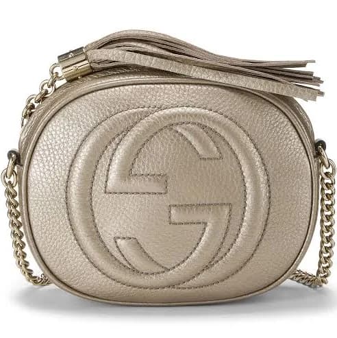 Gucci Women's Soho Round Chain Crossbody Bag