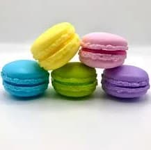 LARGE Rainbow Macarons, Set of 5