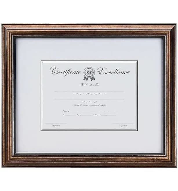 Staples Plastic Certificate Frame