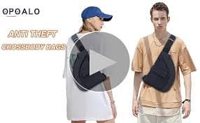 OPOALO Anti Theft Travel Bag, Crossbody Sling Bags Chest Bag Purses Water-Resistant for Women Men Black Right for Travel, Sport, Work: Handbags: Amazon.com