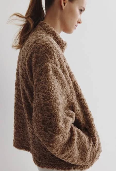 H&M Ladies Oversized Teddy Fleece Jacket