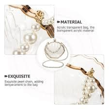 MLINS Shell Shaped Purse Women Acrylic Bag Fashionable Crossbody Shoulder Bag Pearl Handbag - Walmart.com