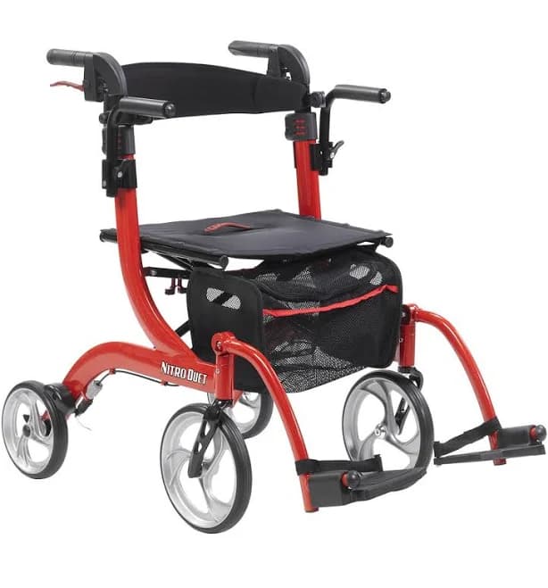 Drive Medical Nitro Duet Rollator and Transport Chair