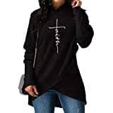 Keepsa Women Casual Long Sleeve Faith Letter Printed Hoodie Sweatshirt | Desertcart Mauritius