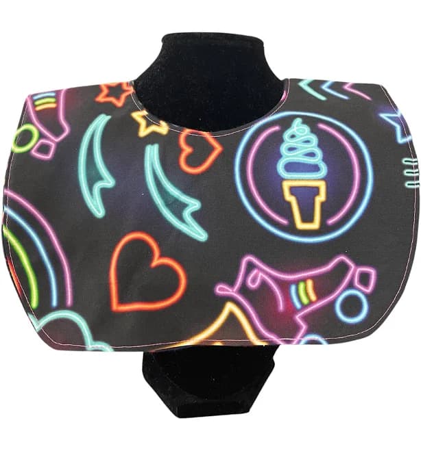 Neon Delight Reversible Baby Bib
