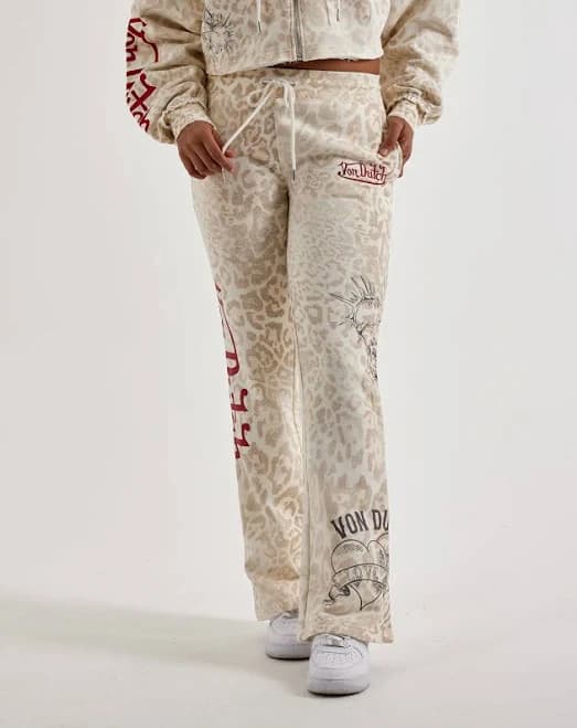 womens Von Dutch Fleece Sweatpants
