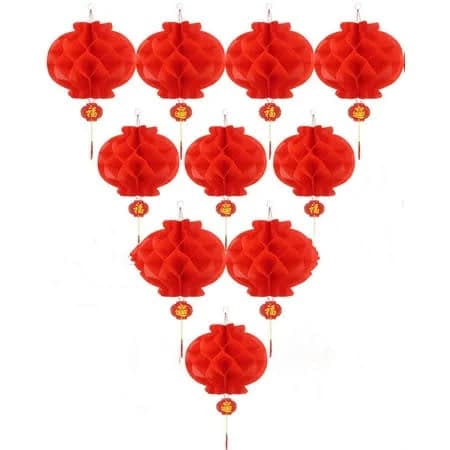 ASIAN HOME Red Paper Lantern