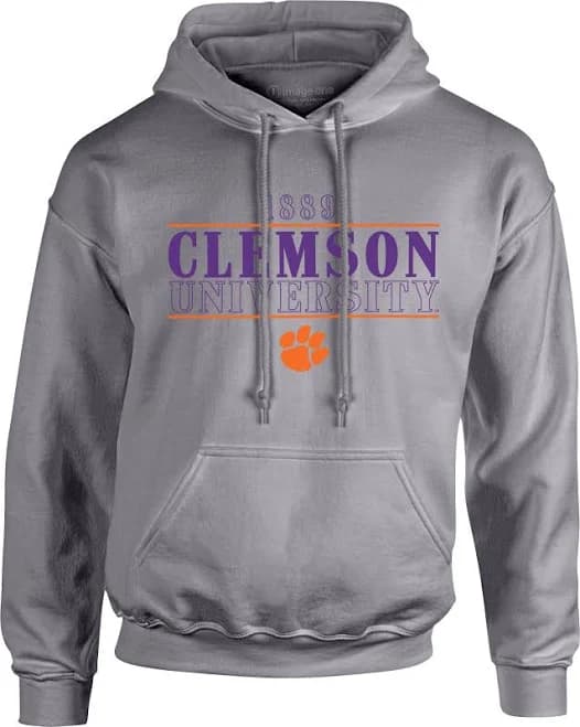 Image One Men's Clemson Tigers University Type Hoodie