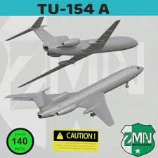 ✈️ TU-154-A (2 IN 1) V4・ STL File for 3D printing・Cults
