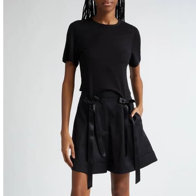 Simone Rocha Women's Bow Tail Easy T-Shirt