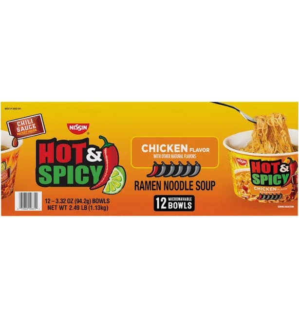 Nissin Hot Spicy Chicken Bowl