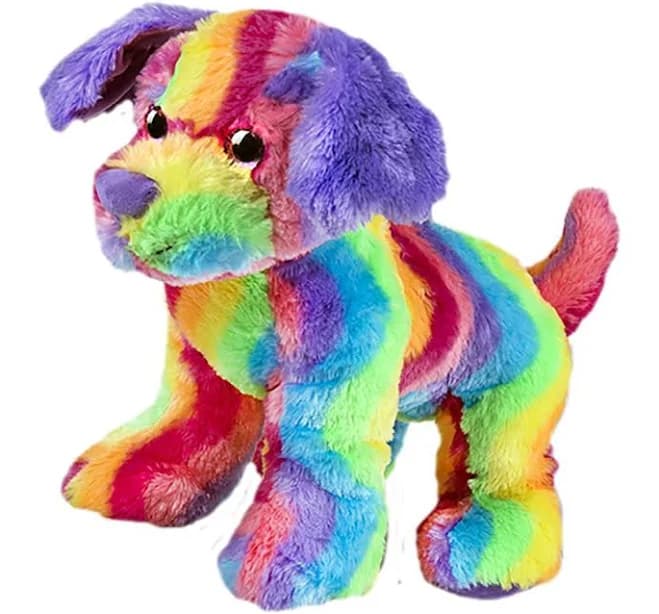 We Stuff 'em...you Love 'em! Cuddly Soft 16 Inch Stuffed Rainbow Stripe