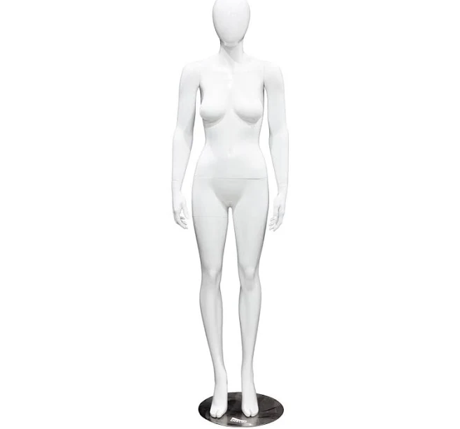 Glossy White Female Mannequin (GLW7) - Miami Display