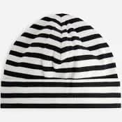 Cotton Beanie – White/Black – Children – ARKET WW