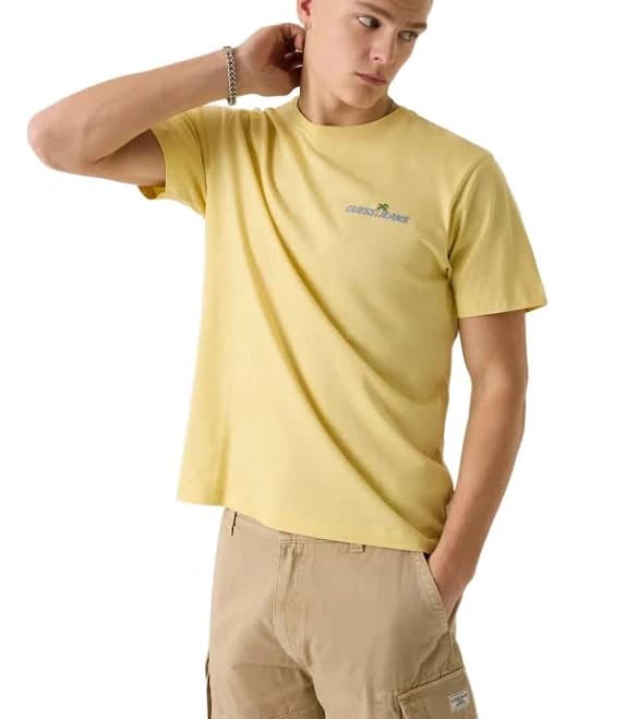GUESS Boy's West Coast Hotel Regular Fit Short Sleeve T-Shirt