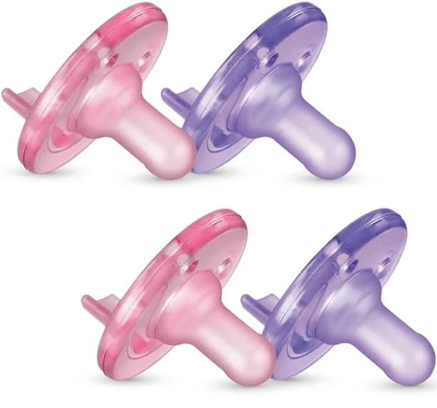 PHILIPS AVENT SOOTHIE PACIFIER, 0-3 MONTHS - 2 PACK . / PINK/PURPLE