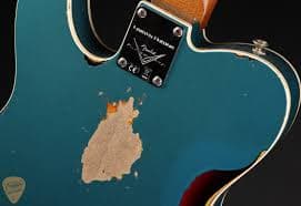 Fender Custom Shop Limited Edition CuNiFe Telecaster Custom Heavy Relic - Aged Ocean Turquoise over 3-Tone Sunburst - Eddie's Guitars