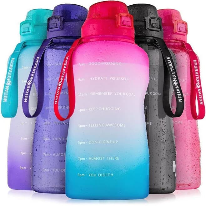 Hydration Nation Water Bottle with Straw