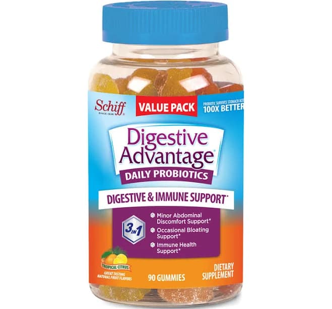 Digestive Advantage Daily Probiotic Natural Fruit Flavor Gummies
