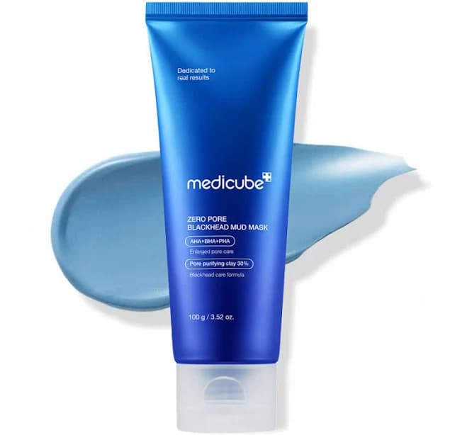 Korean skin care products medicube sets, Medicube mask, MEDICUBE Zero Pore Blackhead Mud Facial Mask - Skin Cooling & Pore Tightening, Medicube toner