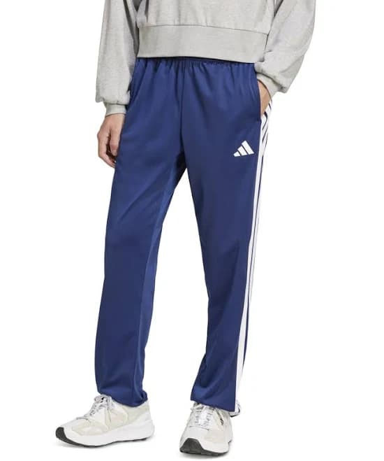 adidas Men's 3-Stripes Tricot Open Hem Track Pants
